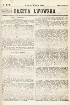 Gazeta Lwowska. 1863, nr 276