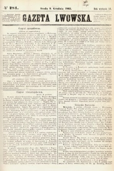 Gazeta Lwowska. 1863, nr 281