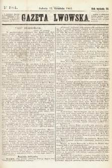 Gazeta Lwowska. 1863, nr 284