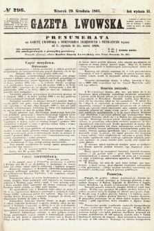 Gazeta Lwowska. 1863, nr 296