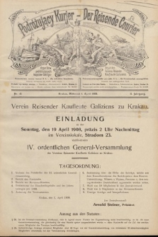 Podróżujący Kurier = Reisende Courier. 1908, nr 10
