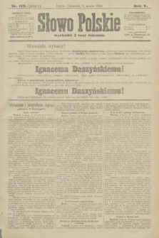 Słowo Polskie (wydanie poranne). 1900, nr 112