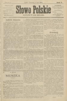 Słowo Polskie. 1900, nr 314