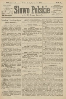 Słowo Polskie (wydanie poranne). 1900, nr 425