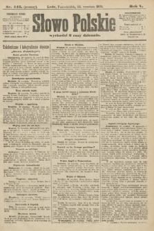 Słowo Polskie (wydanie poranne). 1900, nr 445