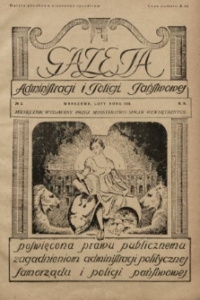 Gazeta Administracji i Policji Państwowej : miesięcznik wydawany przez Ministerstwo Spraw Wewnętrznych. 1928, nr 2