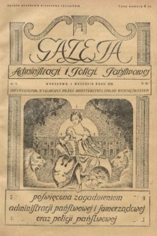Gazeta Administracji i Policji Państwowej : dwutygodnik wydawany przez Ministerstwo Spraw Wewnętrznych. 1929, nr 17