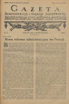 Gazeta Administracji i Policji Państwowej : tygodnik poświęcony prawu publicznemu, zagadnieniom administracji politycznej, samorządu i policji państwowej. 1926, nr 50