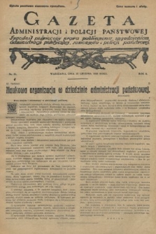 Gazeta Administracji i Policji Państwowej : tygodnik poświęcony prawu publicznemu, zagadnieniom administracji politycznej, samorządu i policji państwowej. 1926, nr 51