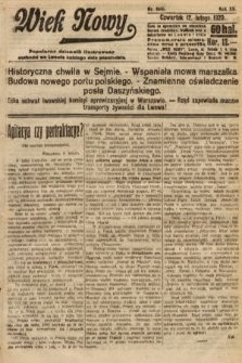 Wiek Nowy : popularny dziennik ilustrowany. 1920, nr 5616