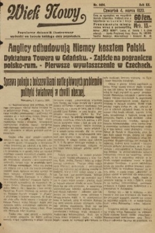 Wiek Nowy : popularny dziennik ilustrowany. 1920, nr 5634