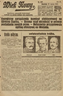 Wiek Nowy : popularny dziennik ilustrowany. 1920, nr 5649