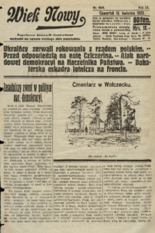 Wiek Nowy : popularny dziennik ilustrowany. 1920, nr 5668