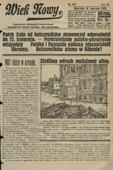 Wiek Nowy : popularny dziennik ilustrowany. 1920, nr 5671
