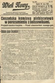 Wiek Nowy : popularny dziennik ilustrowany. 1920, nr 5703