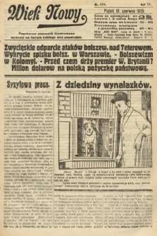 Wiek Nowy : popularny dziennik ilustrowany. 1920, nr 5719