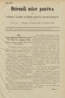 Dziennik Ustaw Państwa dla Królestw i Krajów w Radzie Państwa Reprezentowanych. 1904, nr 55