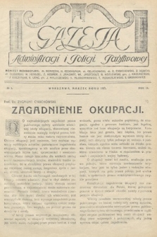 Gazeta Administracji i Policji Państwowej. 1927, nr 3