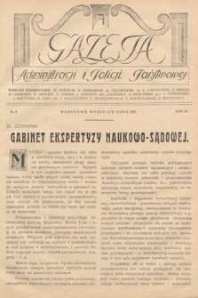 Gazeta Administracji i Policji Państwowej. 1927, nr 9