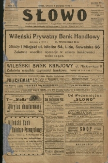 Słowo. 1922, nr 1