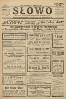 Słowo. 1922, nr 116