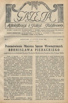 Gazeta Administracji i Policji Państwowej. 1933, nr 4