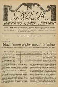 Gazeta Administracji i Policji Państwowej. 1934, nr 2