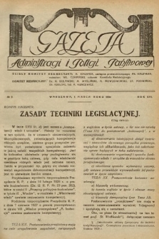 Gazeta Administracji i Policji Państwowej. 1934, nr 5