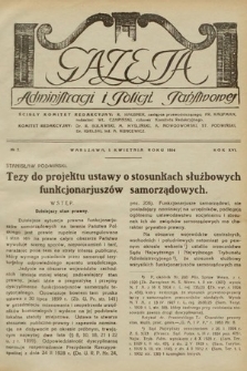 Gazeta Administracji i Policji Państwowej. 1934, nr 7