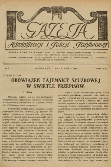 Gazeta Administracji i Policji Państwowej. 1934, nr 9