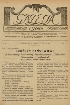 Gazeta Administracji i Policji Państwowej. 1934, nr 11