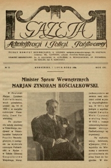 Gazeta Administracji i Policji Państwowej. 1934, nr 13