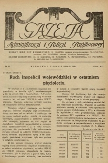 Gazeta Administracji i Policji Państwowej. 1934, nr 15