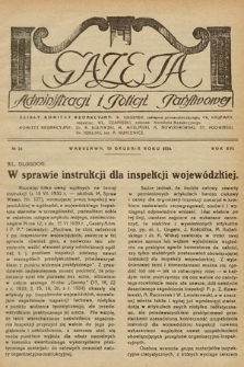 Gazeta Administracji i Policji Państwowej. 1934, nr 24