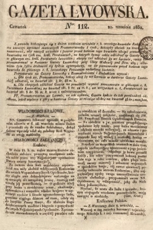 Gazeta Lwowska. 1832, nr 112