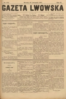 Gazeta Lwowska. 1907, nr 272