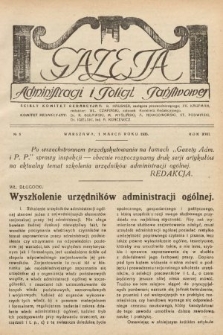 Gazeta Administracji i Policji Państwowej. 1935, nr 5