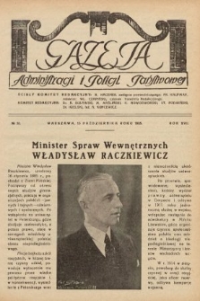 Gazeta Administracji i Policji Państwowej. 1935, nr 20