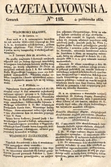 Gazeta Lwowska. 1832, nr 118