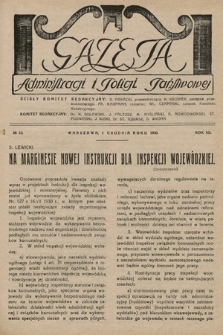 Gazeta Administracji i Policji Państwowej. 1930, nr 23