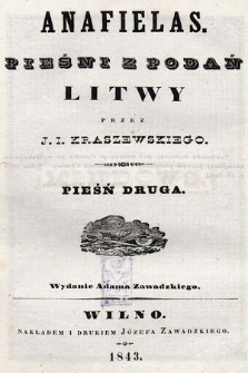 Anafielas : pieśni z podań Litwy. Pieśń 2 Mindows