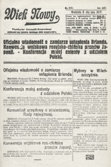 Wiek Nowy : popularny dziennik ilustrowany. 1922, nr 6181