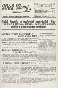 Wiek Nowy : popularny dziennik ilustrowany. 1922, nr 6191