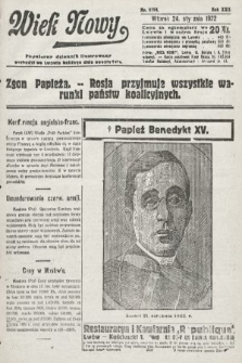 Wiek Nowy : popularny dziennik ilustrowany. 1922, nr 6194