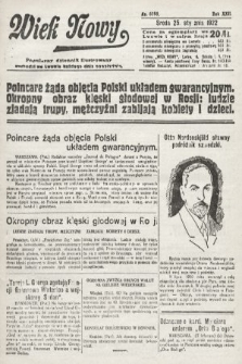 Wiek Nowy : popularny dziennik ilustrowany. 1922, nr 6195