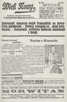 Wiek Nowy : popularny dziennik ilustrowany. 1922, nr 6198