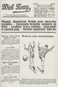 Wiek Nowy : popularny dziennik ilustrowany. 1922, nr 6200