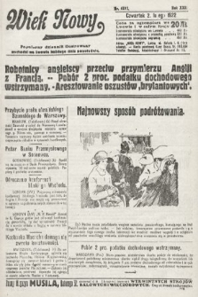 Wiek Nowy : popularny dziennik ilustrowany. 1922, nr 6202