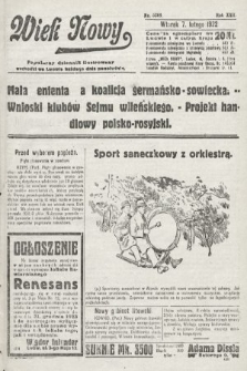 Wiek Nowy : popularny dziennik ilustrowany. 1922, nr 6205