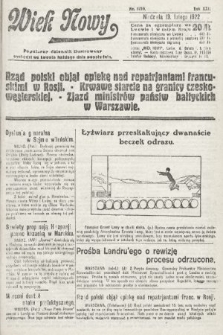 Wiek Nowy : popularny dziennik ilustrowany. 1922, nr 6216
